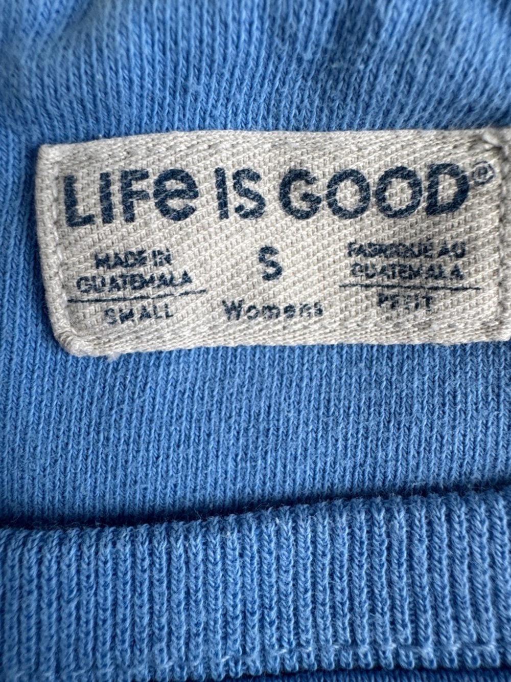 Life Is Good | Simply True Fleece Crew | Peace. Love. Beach. | in size S - Picture 6 of 10